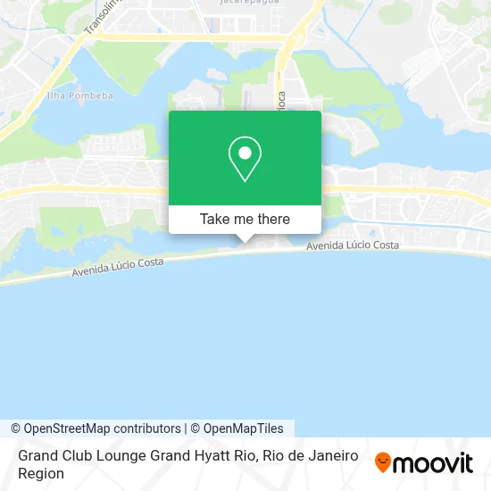 Grand Club Lounge Grand Hyatt Rio map