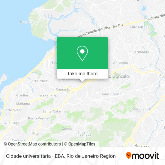 Cidade universitária - EBA map