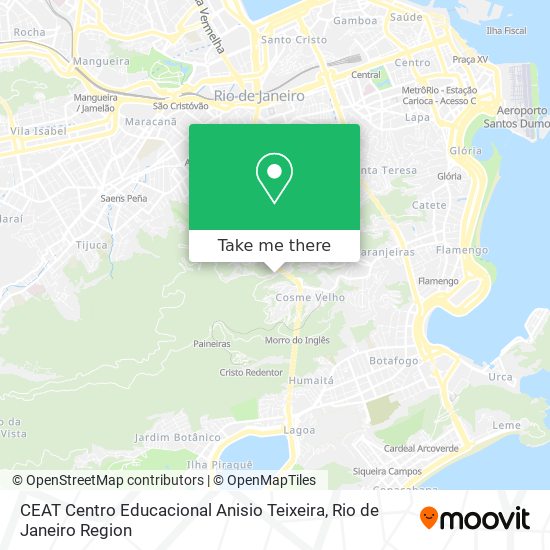 Mapa CEAT Centro Educacional Anisio Teixeira