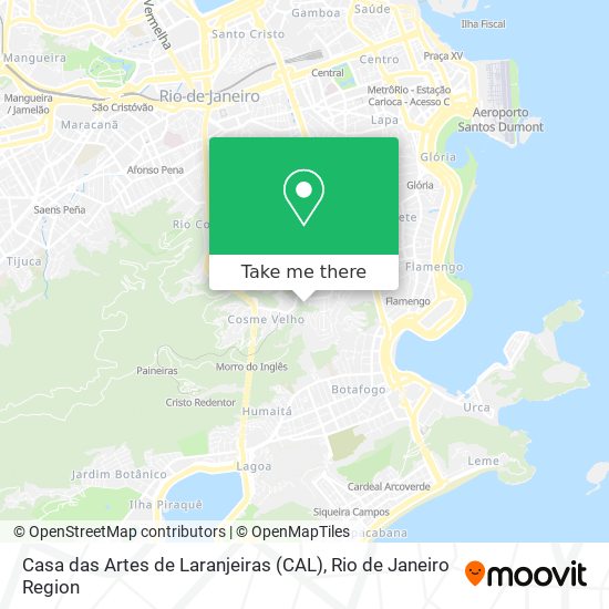 Mapa Casa das Artes de Laranjeiras (CAL)