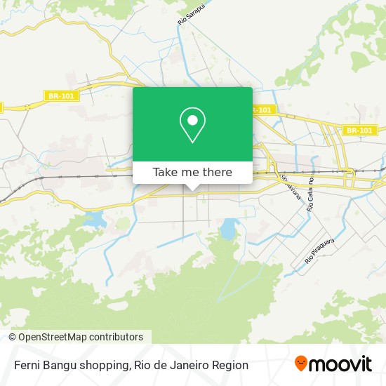 Mapa Ferni Bangu shopping