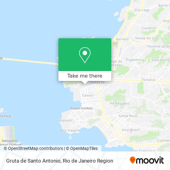 Gruta de Santo Antonio map