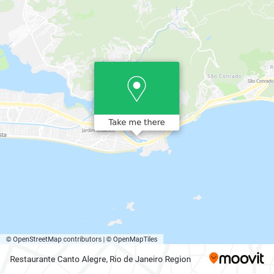 Mapa Restaurante Canto Alegre