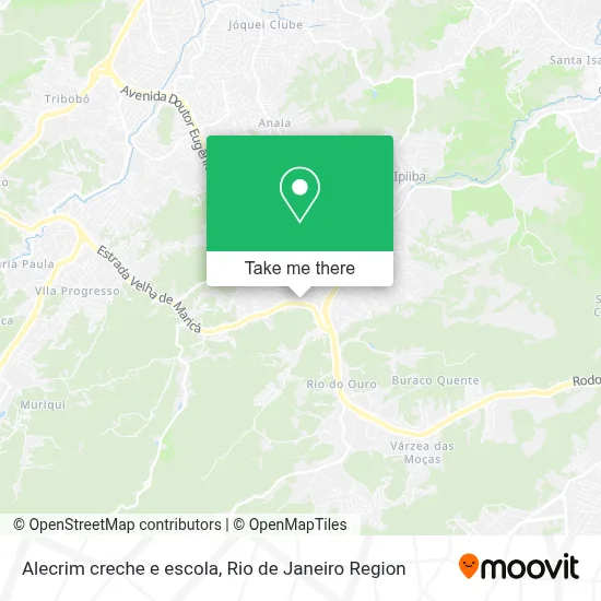 Alecrim creche e escola map