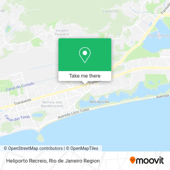 Heliporto Recreio map