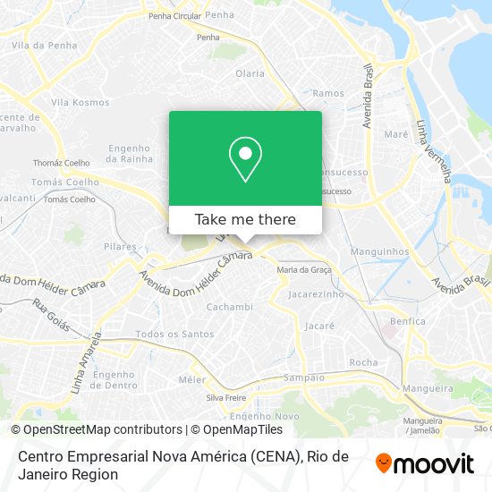 Centro Empresarial Nova América (CENA) map