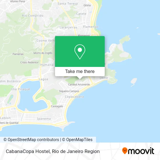 CabanaCopa Hostel map
