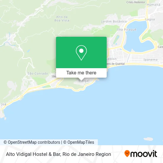 Alto Vidigal Hostel & Bar map