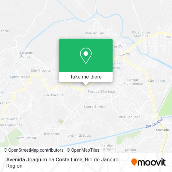 Avenida Joaquim da Costa Lima map