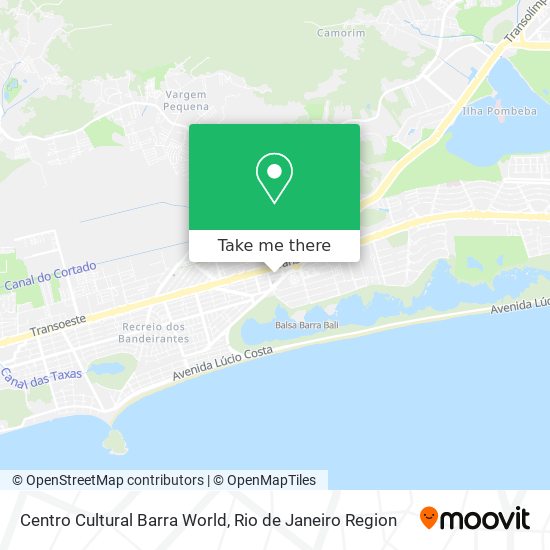 Mapa Centro Cultural Barra World