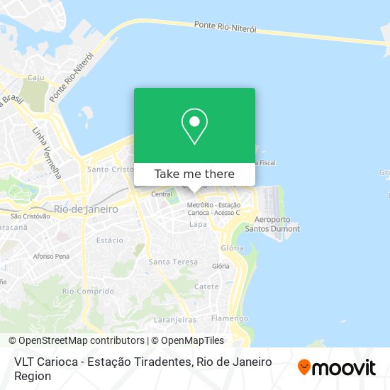 Mapa VLT Carioca - Estação Tiradentes