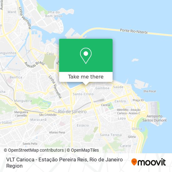 VLT Carioca - Estação Pereira Reis map