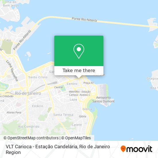 Mapa VLT Carioca - Estação Candelária