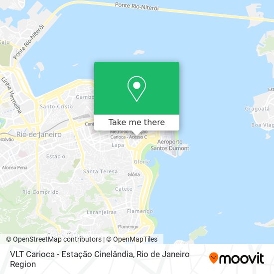 Mapa VLT Carioca - Estação Cinelândia