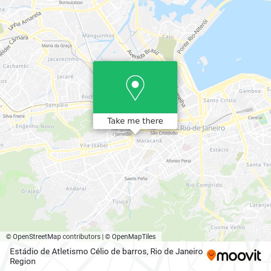 Estádio de Atletismo Célio de barros map