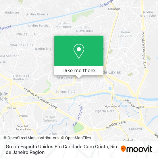 Grupo Espírita Unidos Em Caridade Com Cristo map