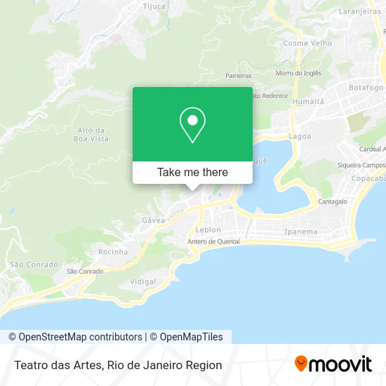 Teatro das Artes map