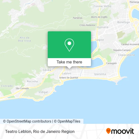 Teatro Leblon map