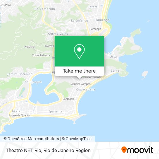 Theatro NET Rio map