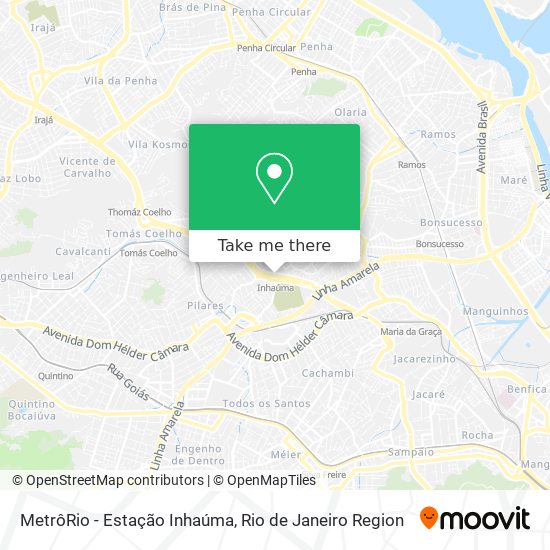 MetrôRio - Estação Inhaúma map