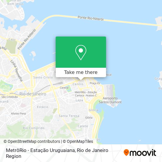 MetrôRio - Estação Uruguaiana map