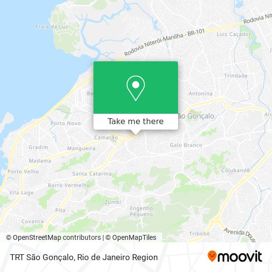 TRT São Gonçalo map