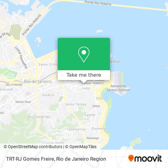 TRT-RJ Gomes Freire map