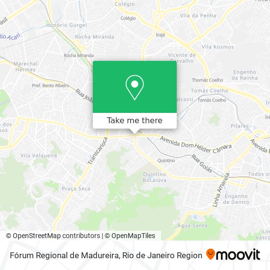 Mapa Fórum Regional de Madureira