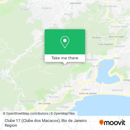 Clube 17 (Clube dos Macacos) map