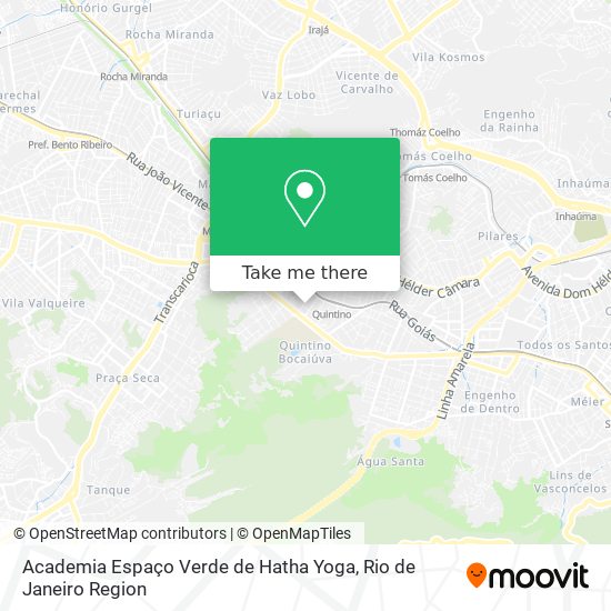 Academia Espaço Verde de Hatha Yoga map