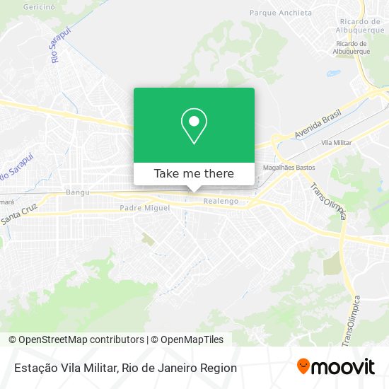Estação Vila Militar map