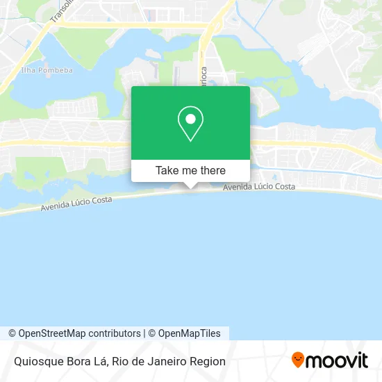 Quiosque Bora Lá map