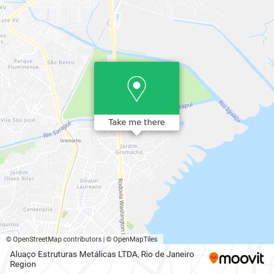 Aluaço Estruturas Metálicas LTDA map