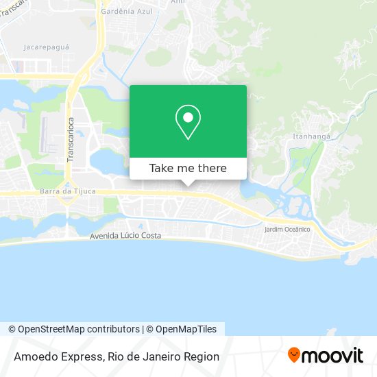 Amoedo Express map