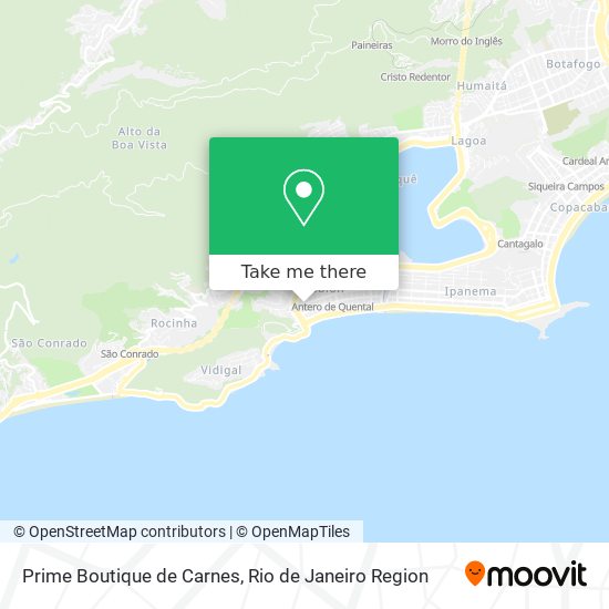 Mapa Prime Boutique de Carnes