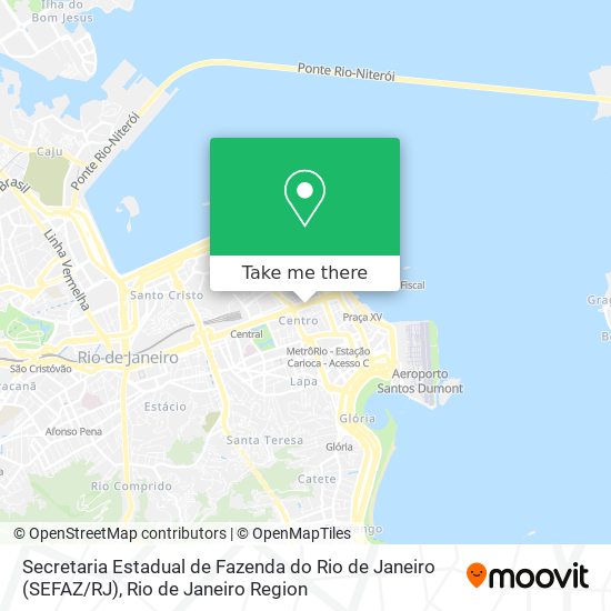 Mapa Secretaria Estadual de Fazenda do Rio de Janeiro (SEFAZ / RJ)