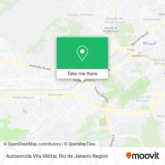 Autoescola Vila Militar map