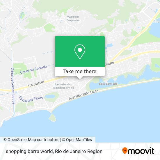 Mapa shopping barra world