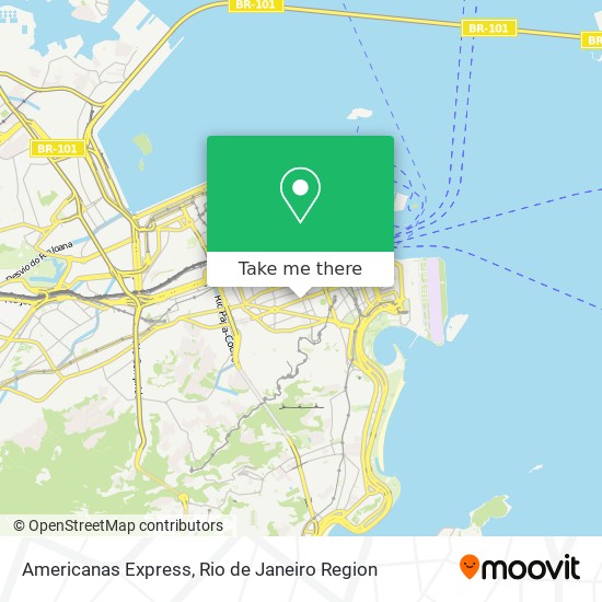 Mapa Americanas Express