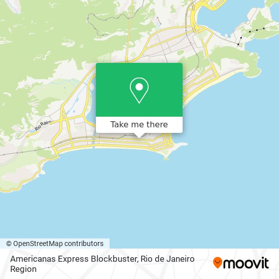 Mapa Americanas Express Blockbuster