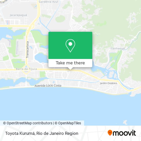 Toyota Kurumá map