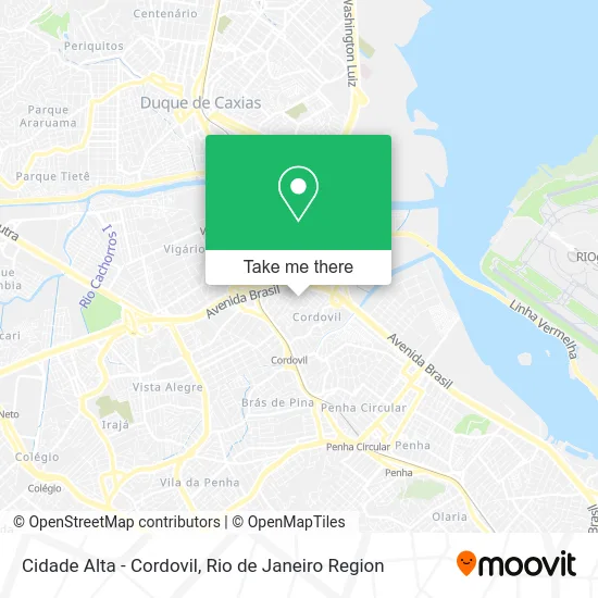 Cidade Alta - Cordovil map