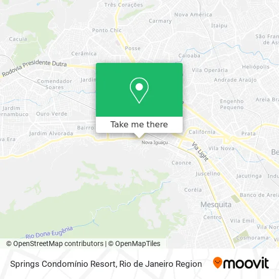 Springs Condomínio Resort map