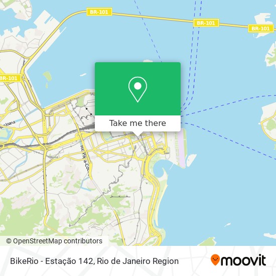 Mapa BikeRio - Estação 142