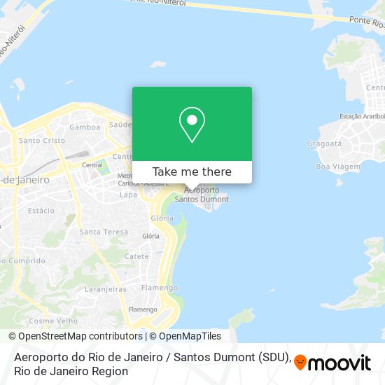 Mapa Aeroporto do Rio de Janeiro / Santos Dumont (SDU)