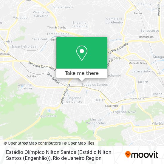 Mapa Estádio Olímpico Nilton Santos (Estádio Nilton Santos (Engenhão))
