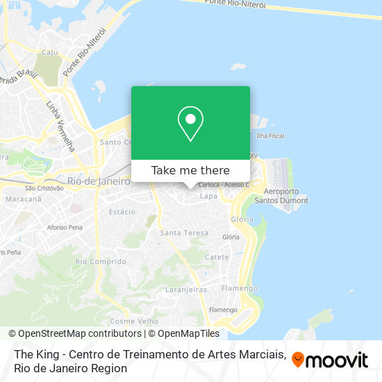 Mapa The King - Centro de Treinamento de Artes Marciais