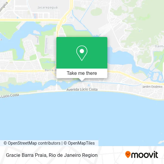Gracie Barra Praia map