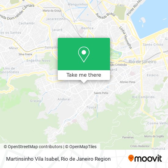 Martinsinho Vila Isabel map