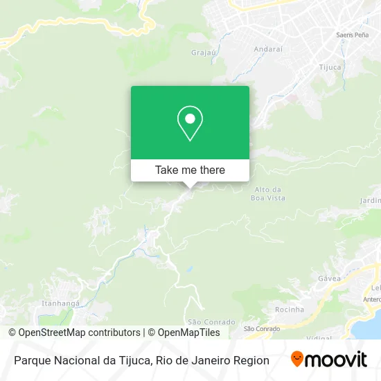 Parque Nacional da Tijuca map